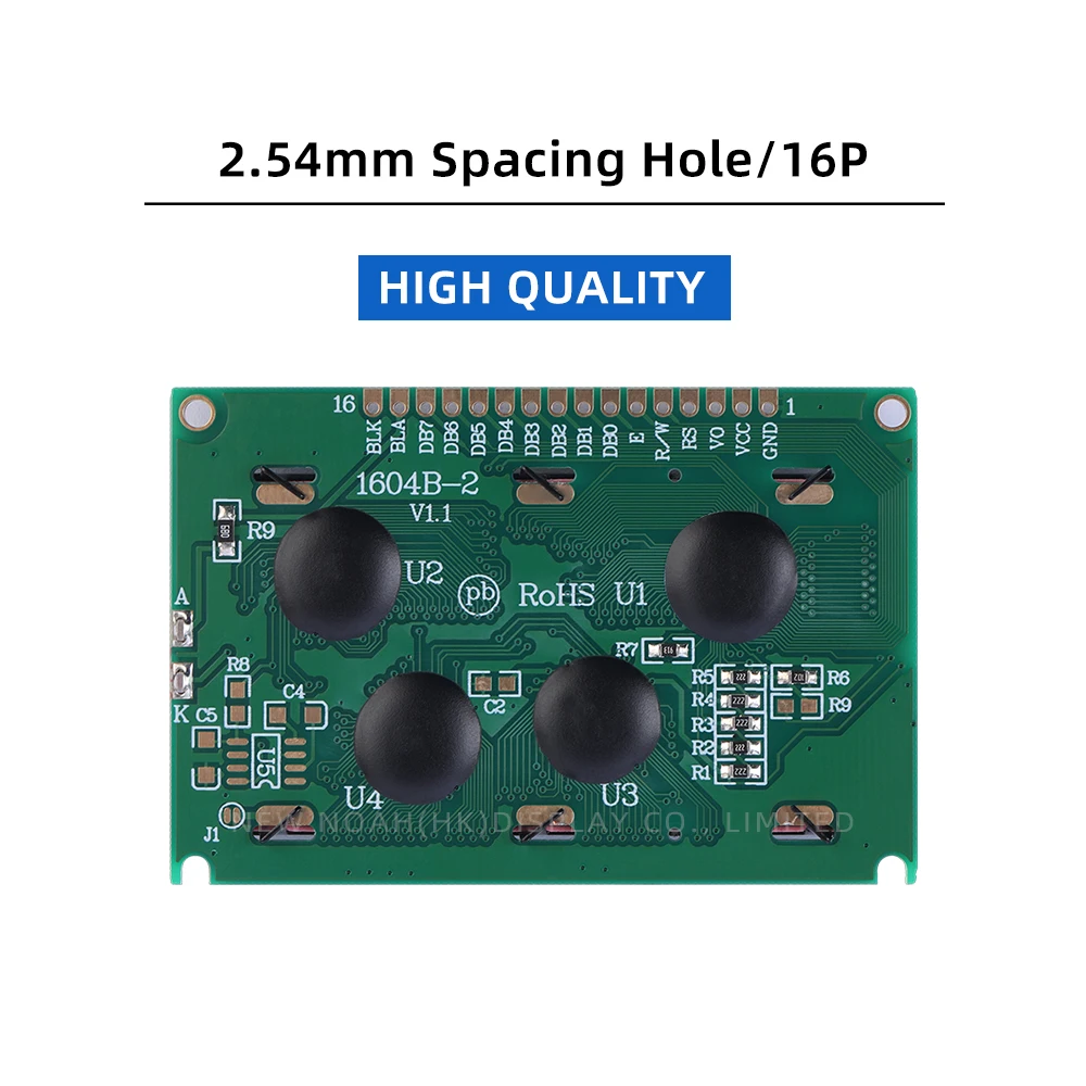 Cyrillic Yellow Green Film 1604B-2 04*16 04X16 LCD Controller ST7066U Industrial Multi Language LCD Module Quality Assurance