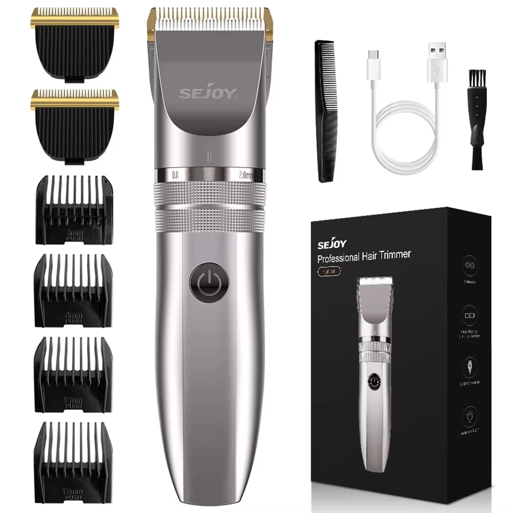 SEJOY Hair Trimmer for Men Hair Clippers for Barbers  Electric Trimmer Rechargeable Cordless Shaver (OiI Not Included)