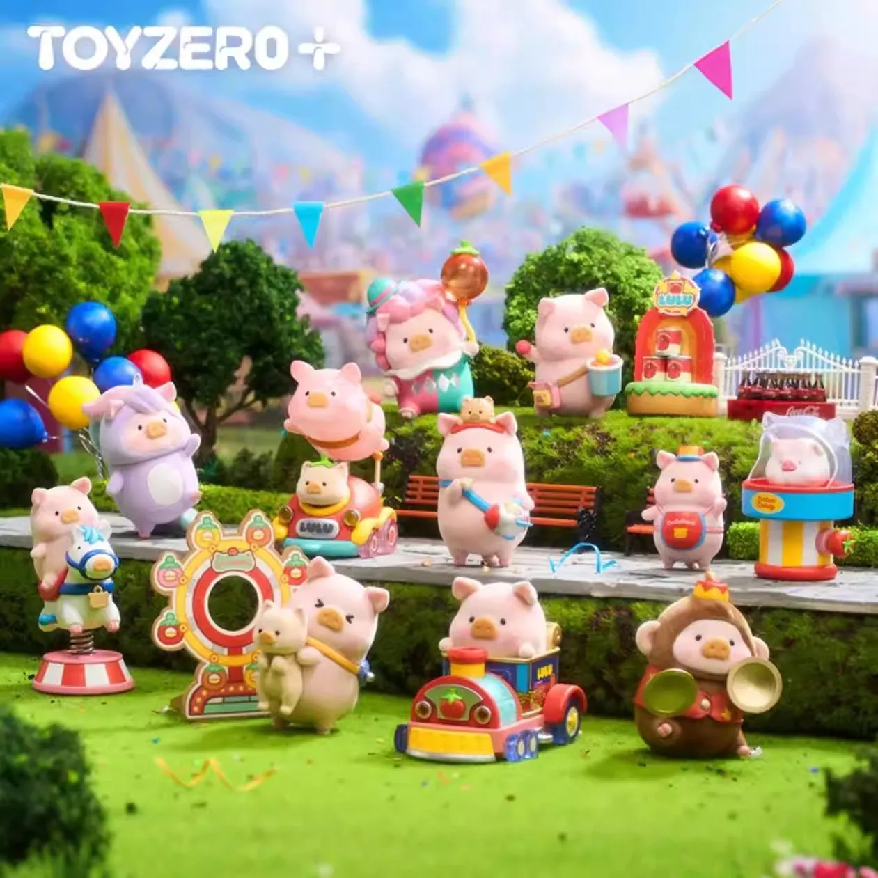 

Lulu The Piggy Colorful Paradise Series слепая коробка LuLuLand флокирующая фигурка Mystery Box модная игра Коллекционная игрушка в подарок