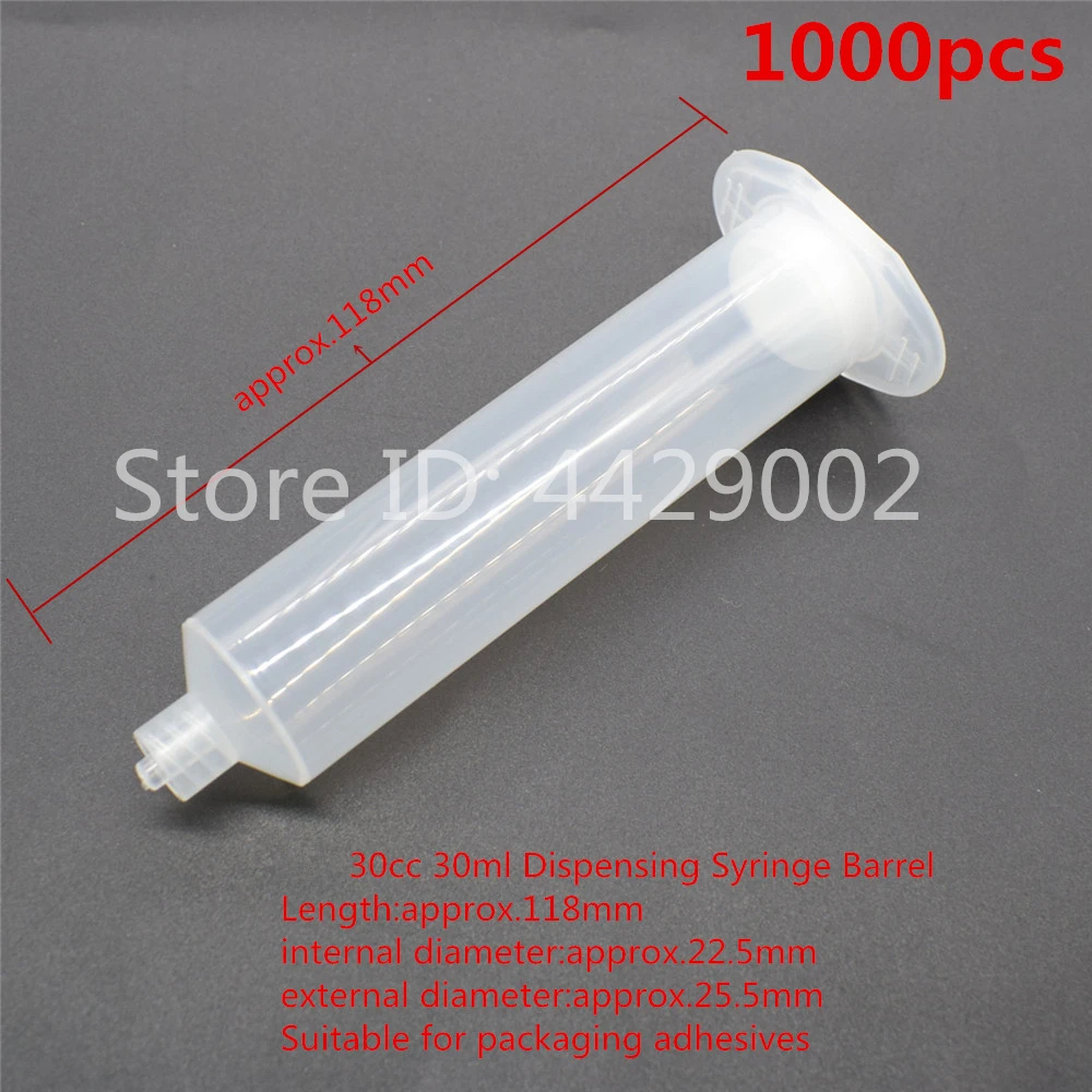 1000 Stück 30ml Industrielle Dosierhülsen 10ml Klebstoffspender Leere Klebstoffhülsen 10cc 30cc Klebstoffdosierbehälter Werkzeuge & Stopfen – Detail 6