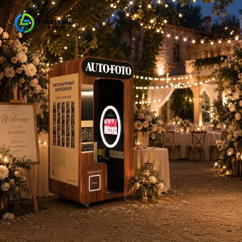All-in-one Photobooth Customize Photo Booth Printer Software Coin Digital Shell Supplier Self Rental for Sale Vending Machine
