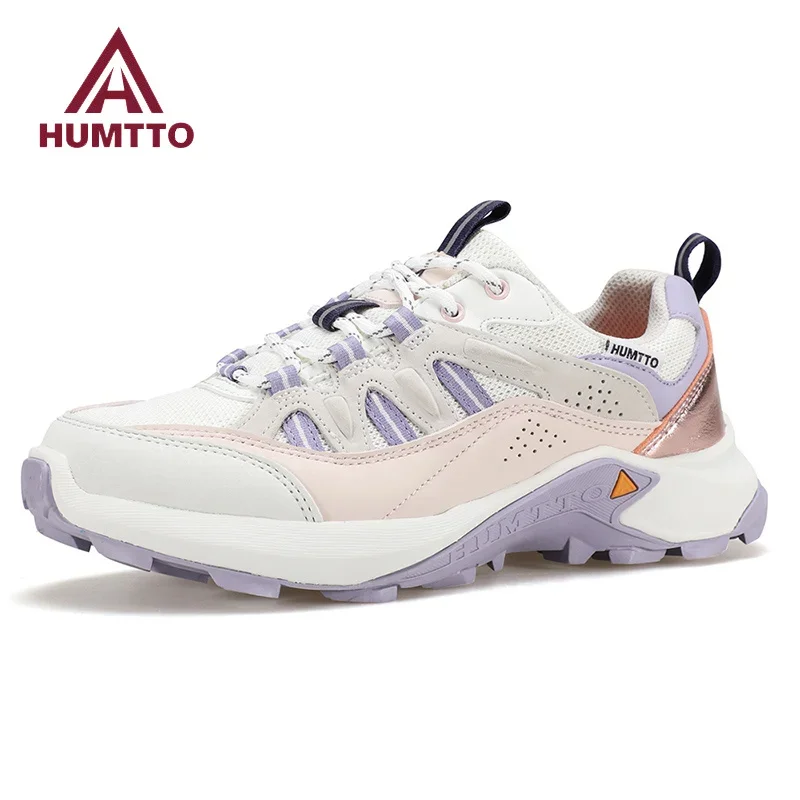 

HUMTTO Casual Shoes for Women Breathable Women's Tennis Flats Sports Ladies Shoes Luxury Designer Sneaker Black Woman Sneakers