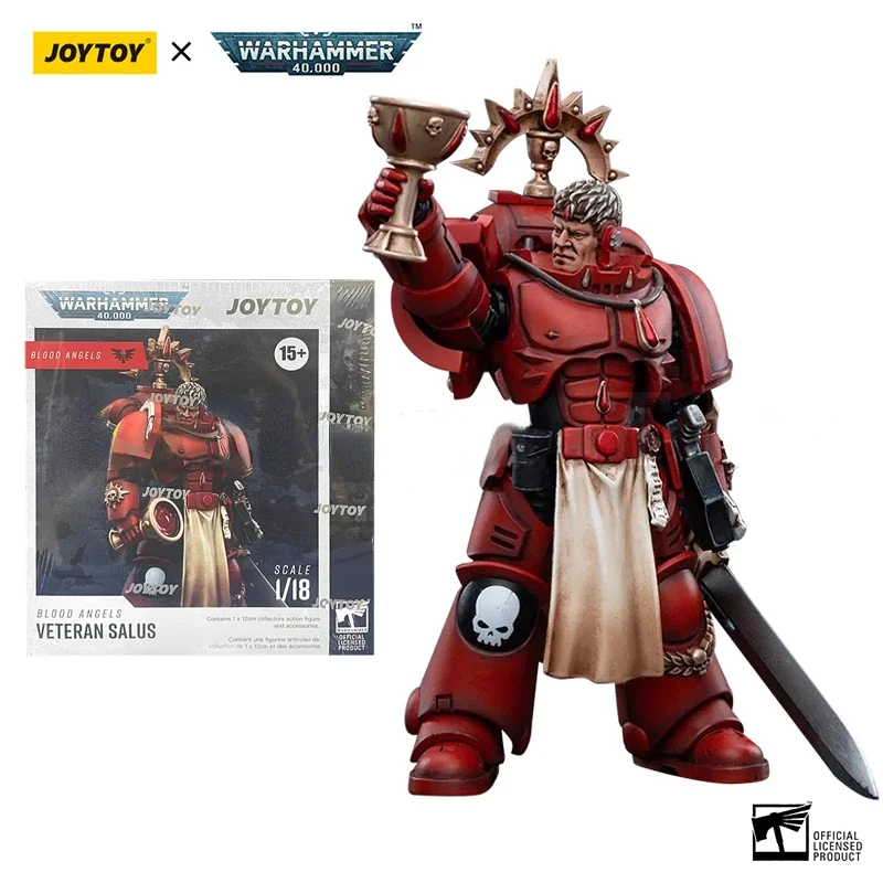 JOYTOY 1/18 Actionfigur (4 TEILE/SATZ) 40K Blood Angels Veteran Version 2 Anime Collection Militärmodell