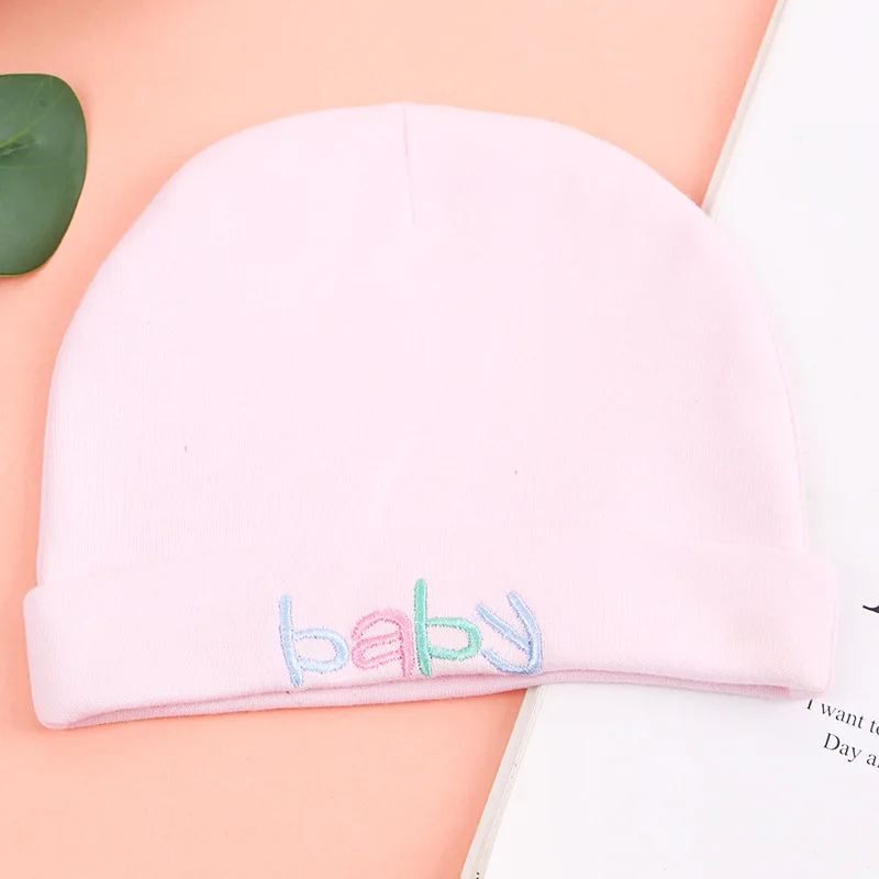 Cute Baby Hat Newborn Beanie Cotton Soft Elastic Baby Cap for Girls Boy Hats Newborn Photography Props Infant Bonnet Accessories