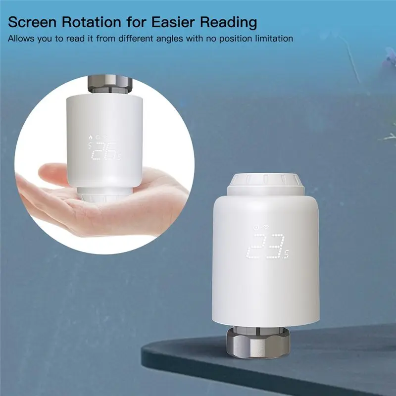 A77I Tuya Zigbee Thermostatic Radiator Valve Smartlife Wireless Remote Heating Temperature Controller Voice Control Spare Parts