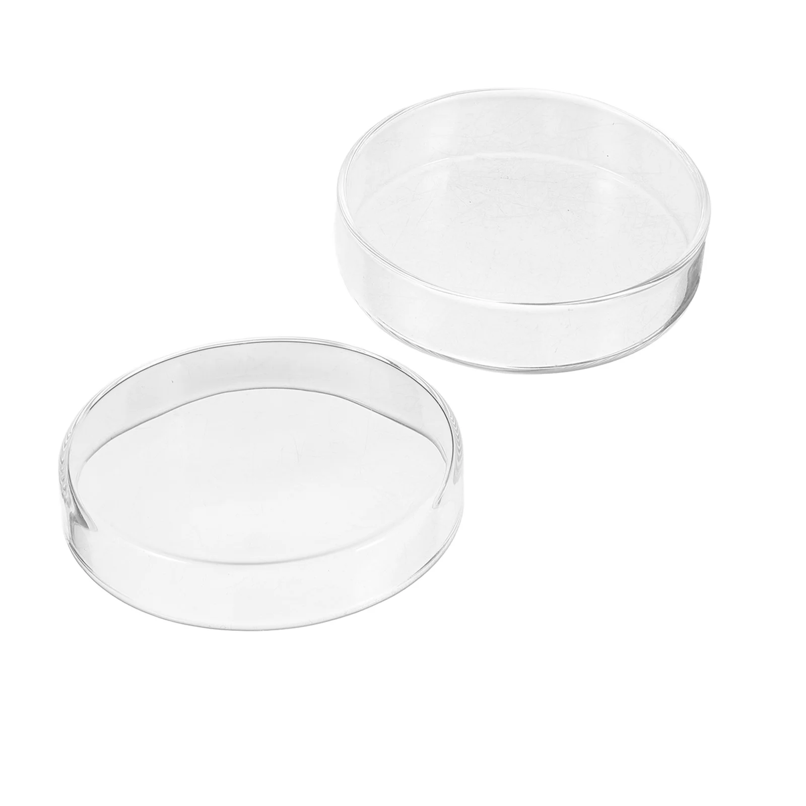 1Set Glass Petri Dish Enhanced Thickening Dish for Cell Culture Scientific Experiments with Lid Petri Dishes Bulk