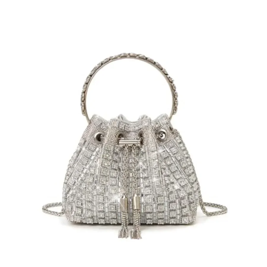 

Sparkly Diamond Evening Bag Clutch Purses for Women Rhinestone Purse Glitter Handbag for Party Prom Cocktail Wedding