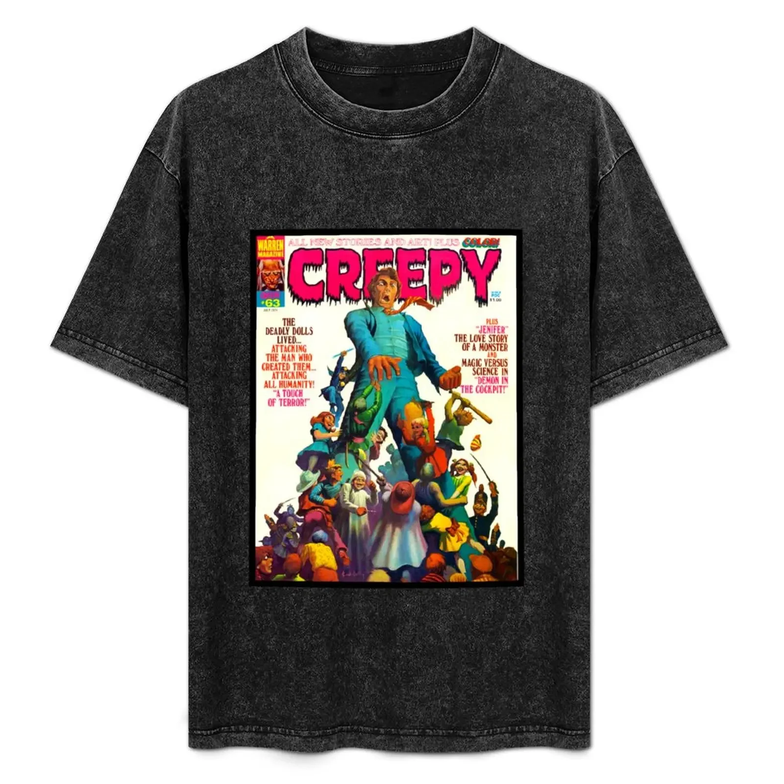 

ANOTHER GREAT VINTAGE CREEPYMAGAZINE COVER! #63 T-Shirt man tshirt t shirts with prints T-Shirt