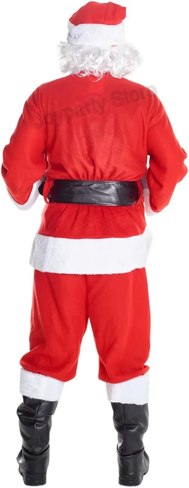 عيد الميلاد سانتا كلوز زي الرجال الفاخرة طويلة أفخم الذهب المخملية مجموعة الأحمر شنطة هدايا مجموعة من 5 قطع 7 قطع 9 قطع 11 قطعة