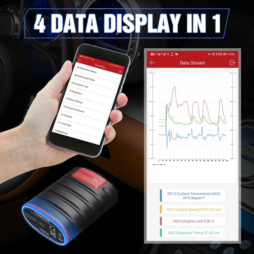 Thinkdiag Hot Version New version OBD2 Car Diagnostic Tools With Full System 1 year free OBD2 Scanner PK X431 iDiag Easydiag 3.0