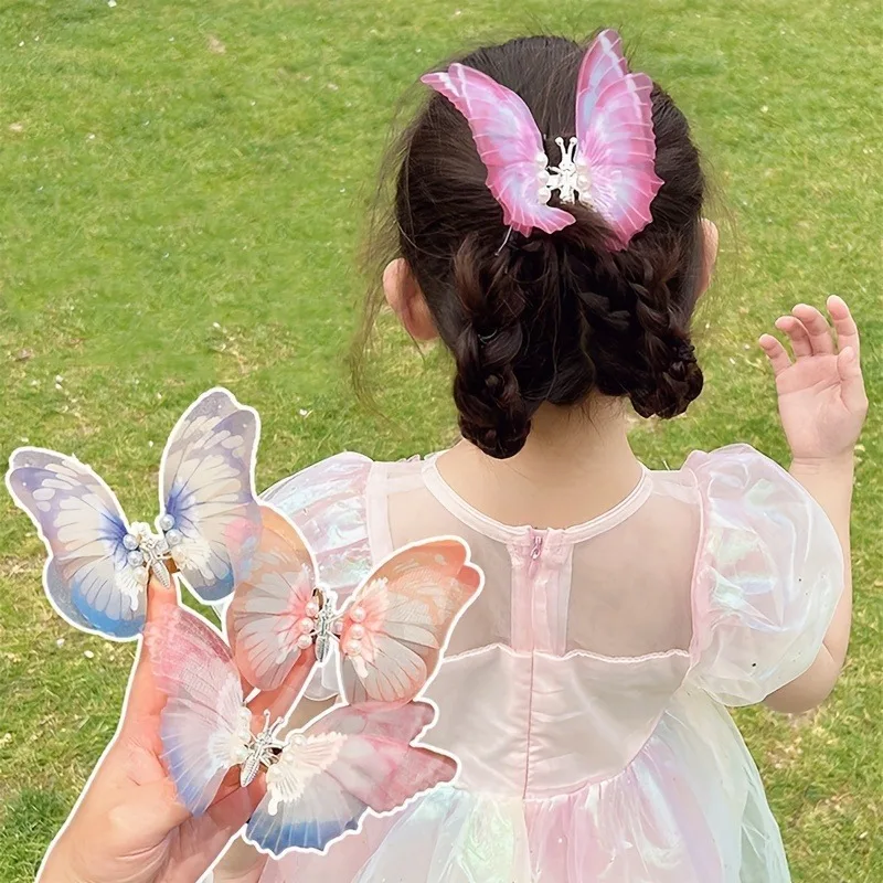 Glitter Butterfly Hair Clips Colorful Butterfly Hair Barrettes for Teens Women Children Girls Hair Accessories Party Decor