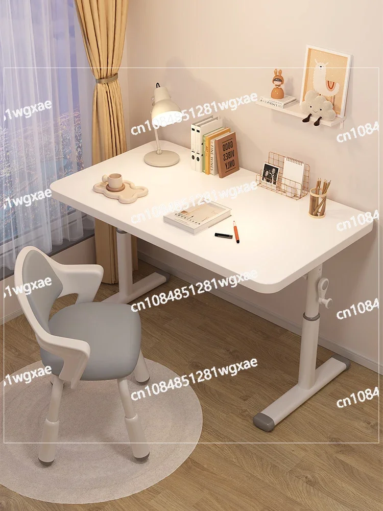 

Lifting Children's Study Desk, Simple Desk, Primary School Student Desk and Chair Set, Home Bedroom Table, Homework Writing Desk