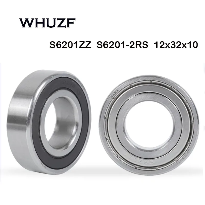 S6201ZZ Bearing 12*32*10 mm ( 10 PCS ) S6201 Z ZZ S 6201 440C Stainless Steel S6201Z Ball Bearings