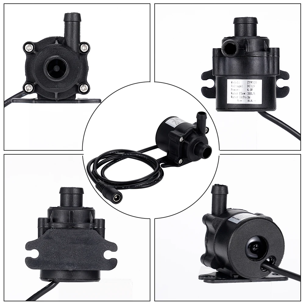 DC 12V Mini bürstenlose Wasserpumpe 350l/h ultra-leiser Tauch wasser motor für Garten kühlsystem Aquarium Brunnen Heizung