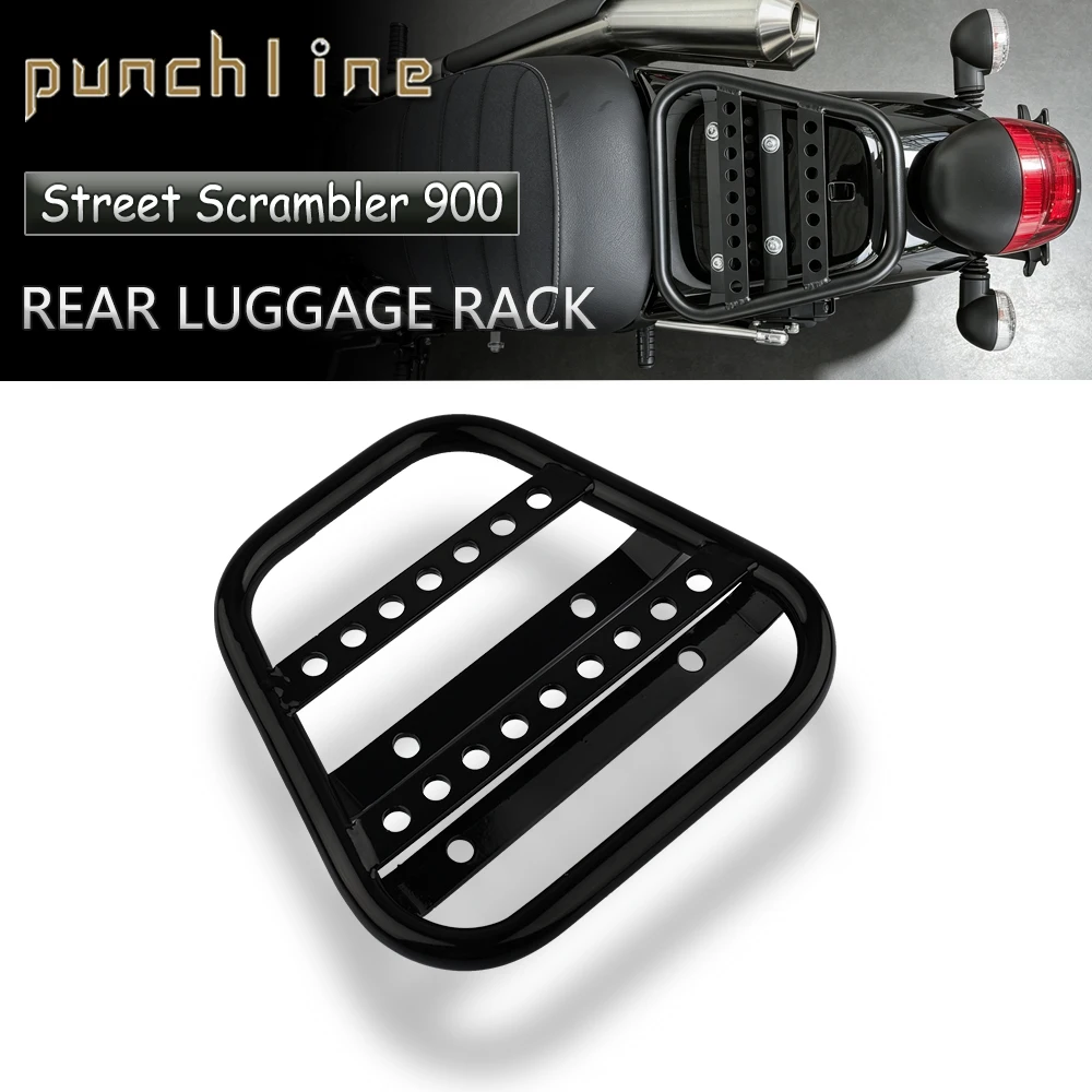 Fit For STREET SCRAMBLER 900 2016-2025 Luggage Rack Rear Tail Rack Top Box Case Suitcase Carrier Board