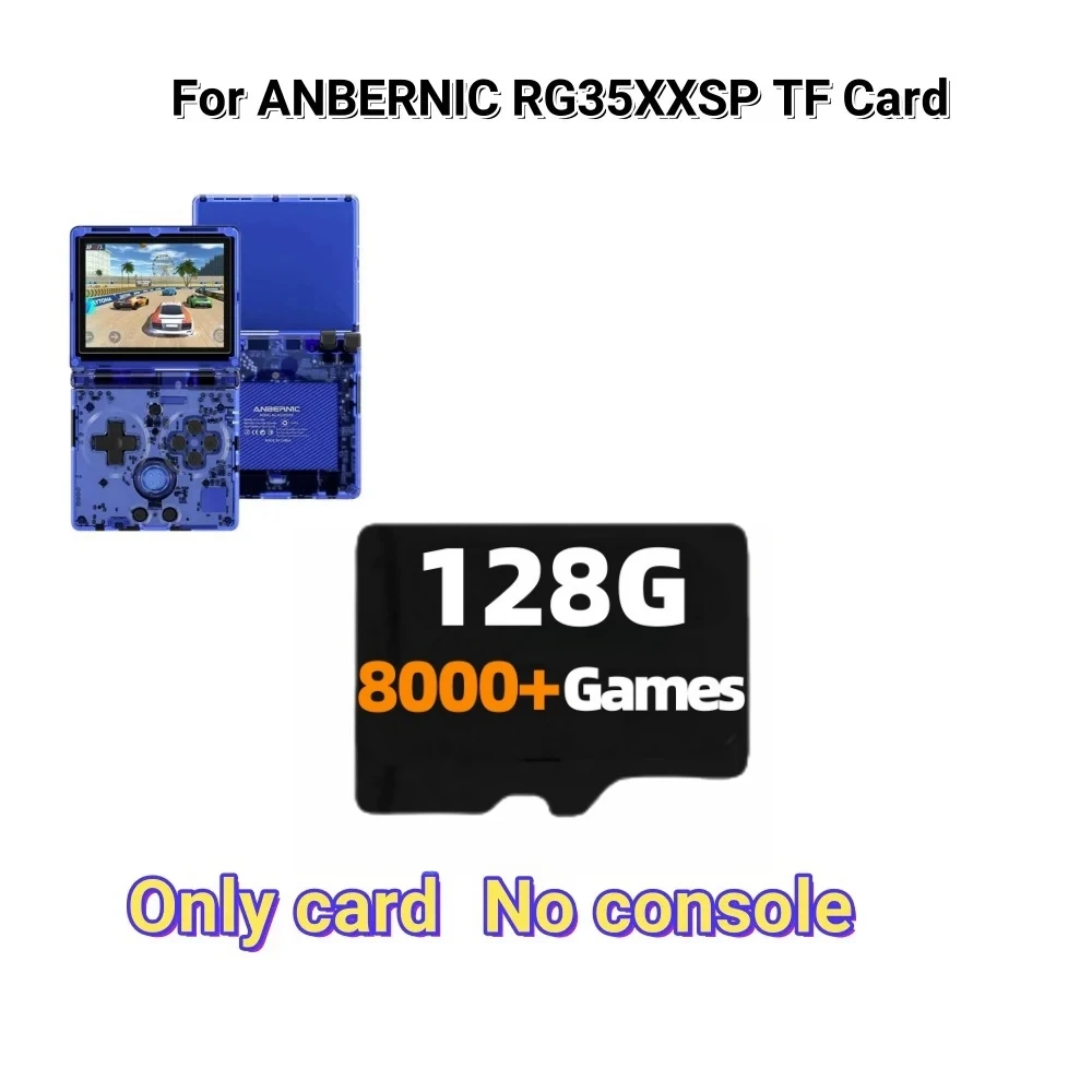 For ANBERNIC RG35XXSP TF Card Retro Handheld Game Console Preloaded Memory Card Universal 256G 300+PSP Games 11000+Games Gift