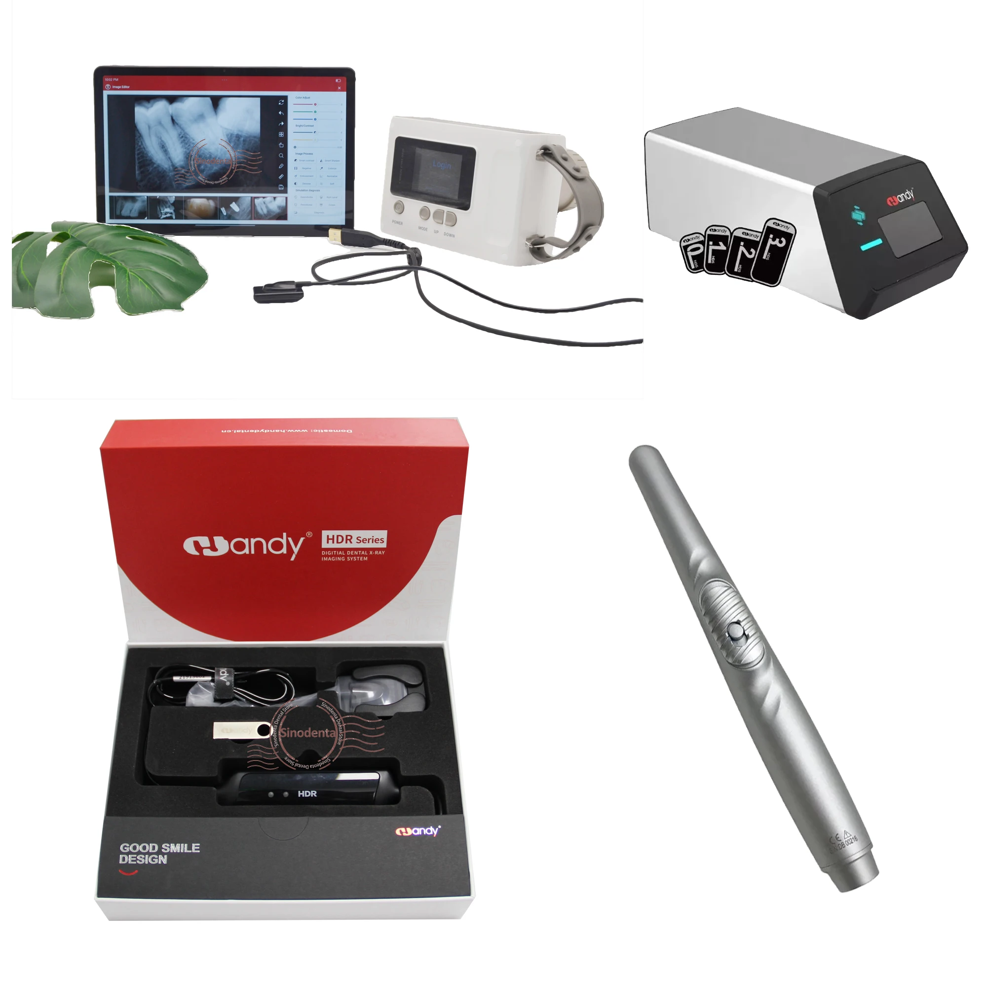 Dental X-ray Image Multi-clinics Reading Tablet Pre-installed Handy Software Activated HDR500/600 Intraoral Observer for Dentist
