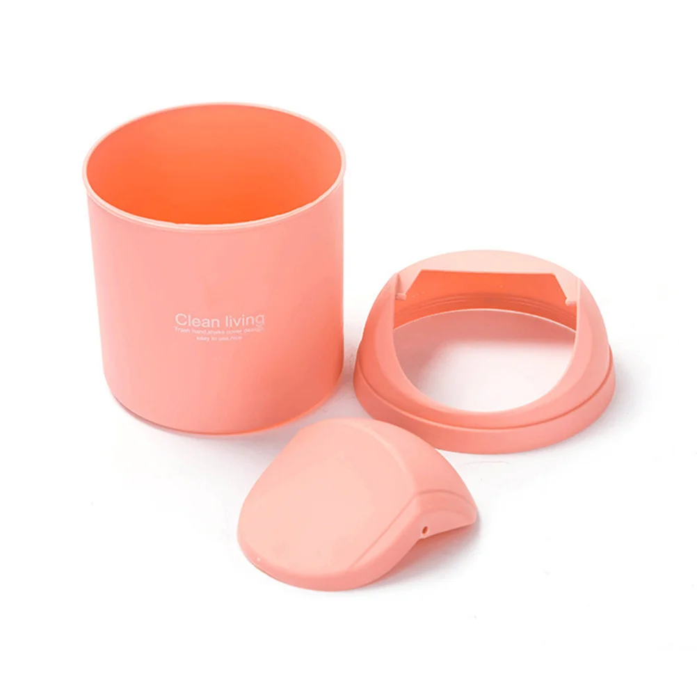 

4Pcs Mini Desktop Trash Can PP Material Covered Design for Car Home Office Use Portable Waste Container Storage Box Organizer