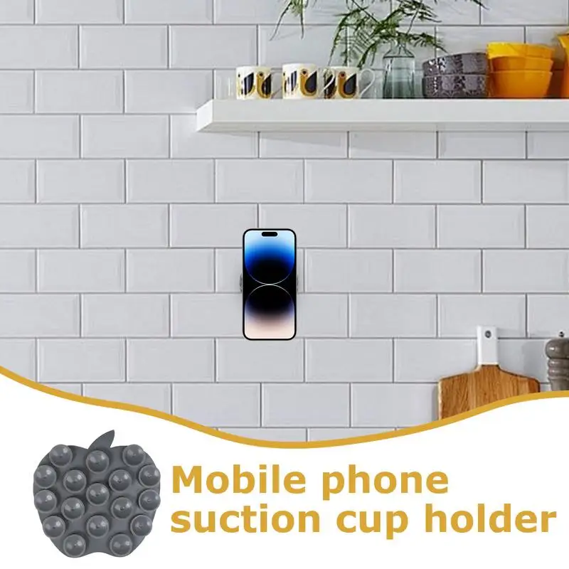 Силиконовый чехол на присоске для телефона, двухсторонняя липкая подставка для телефона на присоске, модная подставка для мобильного телефона, прочный держатель