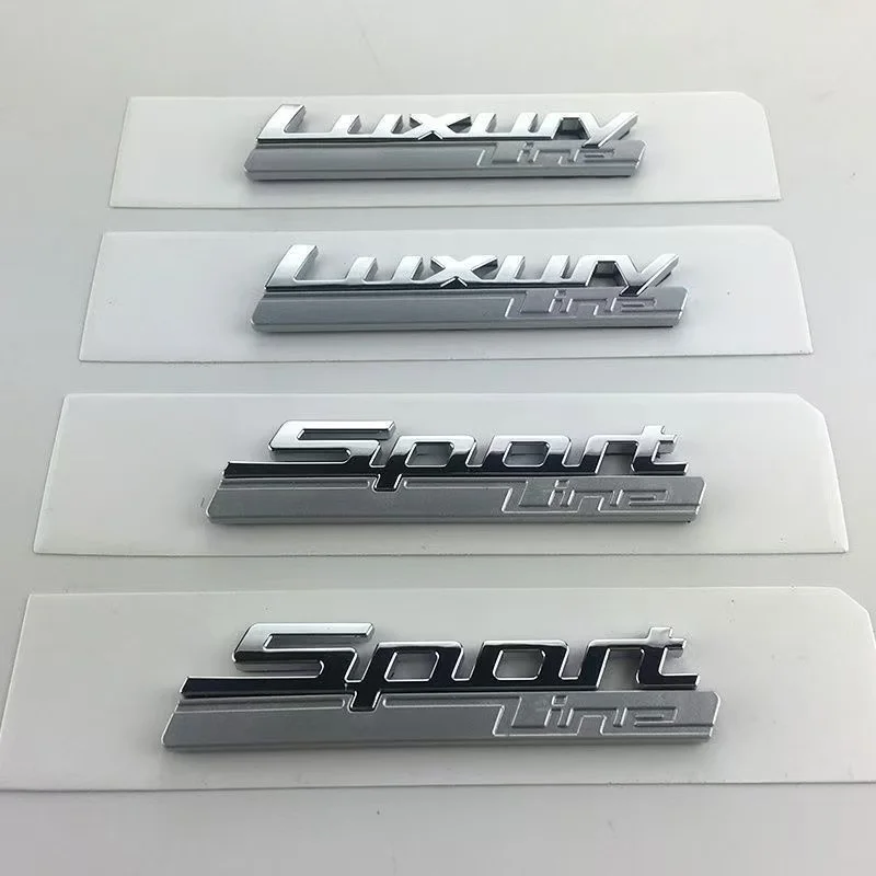 3D  Luxury Line Sport Line Fender Emblem for BMW 730 740 750 750Li Side Logo Car Styling Refitting Upgrade Sticker Chrome& Matte