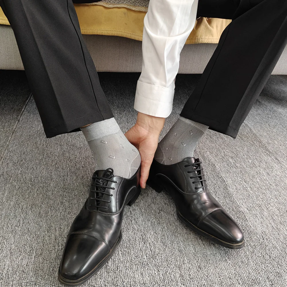 Ultrathin Sheer Tube Socks for Men Breathable Elastic Dress Socks Ideal for Business Formal Attire and Daily Workwear