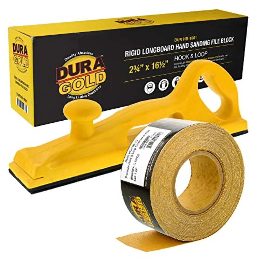 

Блок для ручной шлифовки Pro Series Rigid Longboard с креплением на липучке и адаптером PSA, а также наждачная бумага 100 грит R