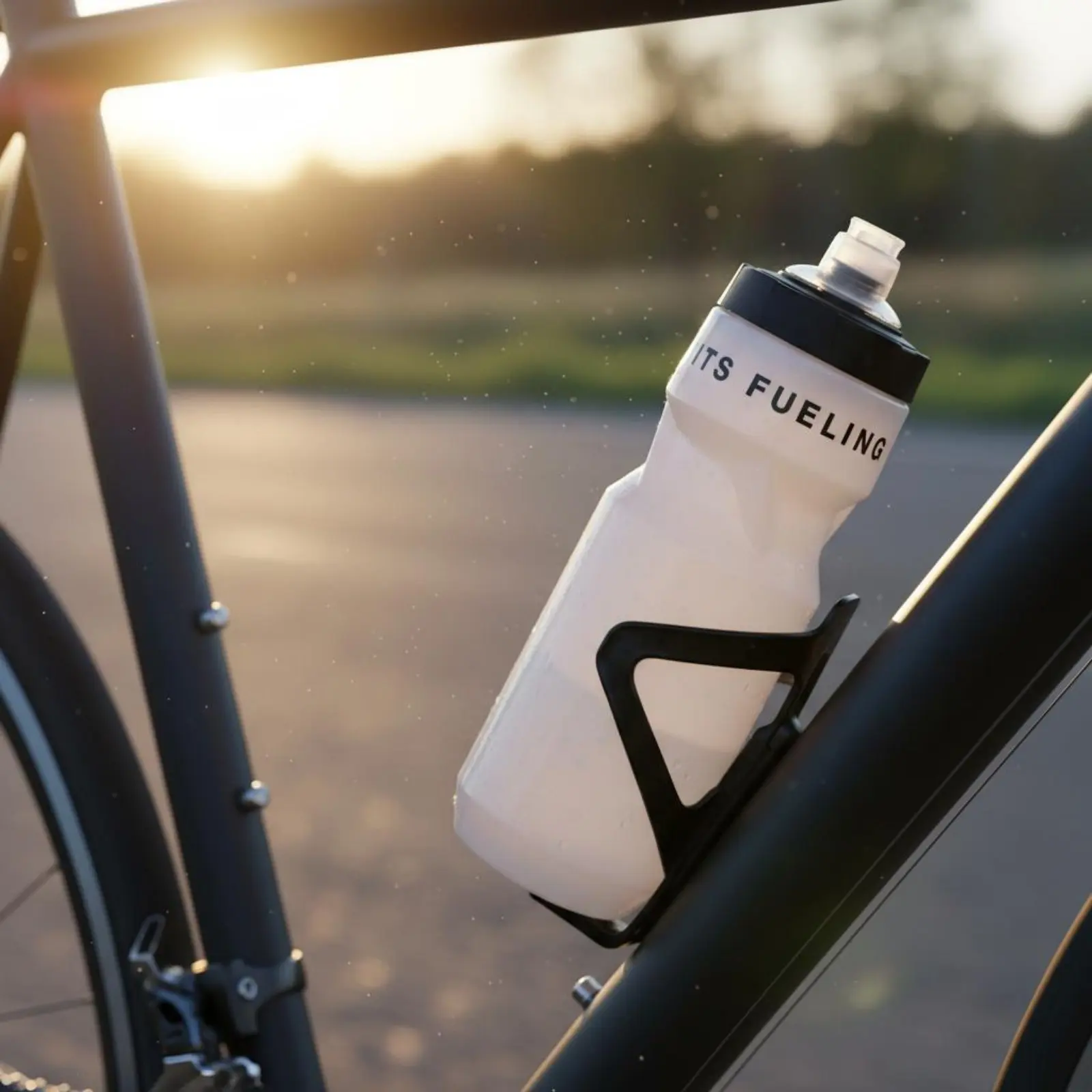 

Cycling Water Bottle Transparent Bike Bottle Drinkware PP Plastic Leak-Resistant Cap for Cyclists