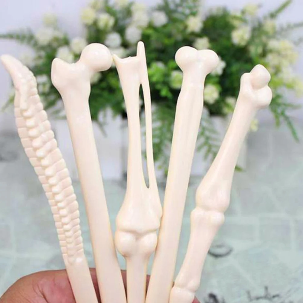 

Cute Bone Pen Ball Point Pens Black Bulk Alpaca Realistic Shape Novelty Tool Student