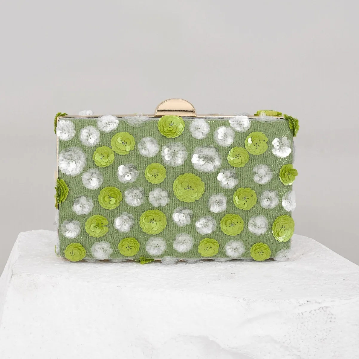 

Premium sequined dinner bag new embroidery clutch bag niche summer bag women's handbag