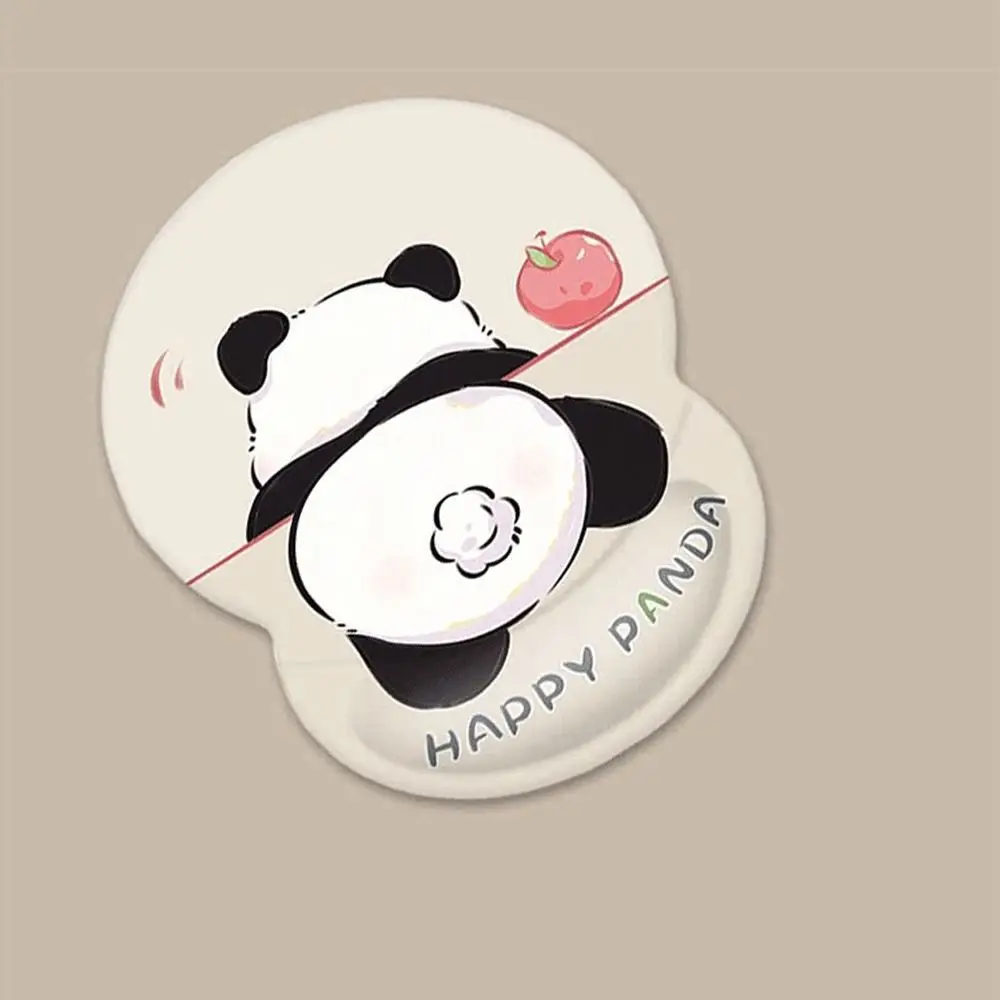 Fashion Cute Panda Mouse Mat Wrist Rest Non-Slip Wrist Support Pad Memory Foam Hand Support Mousepad Office Accessories