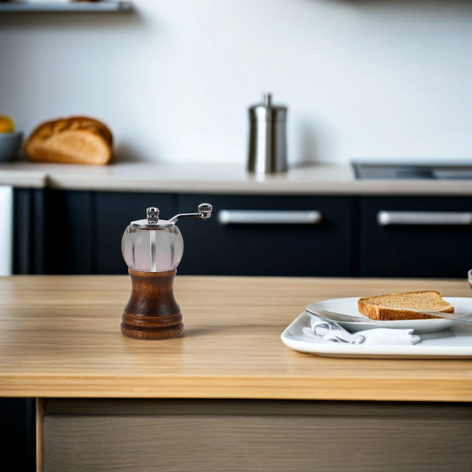 

Mini Manual Pepper Grinder Crank Handle Portable Coffee Bean Grain Mill For Outdoor Camping Kitchen Use Hand Crank Grinder Salt