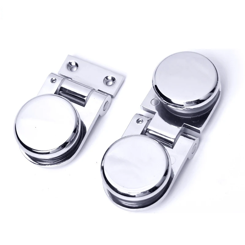 Thickened Glass Door Hinges With 180 Degree Double-Sided Hinges  Bathroom Glass Clips Wine Cabinet Glass Window Hinges