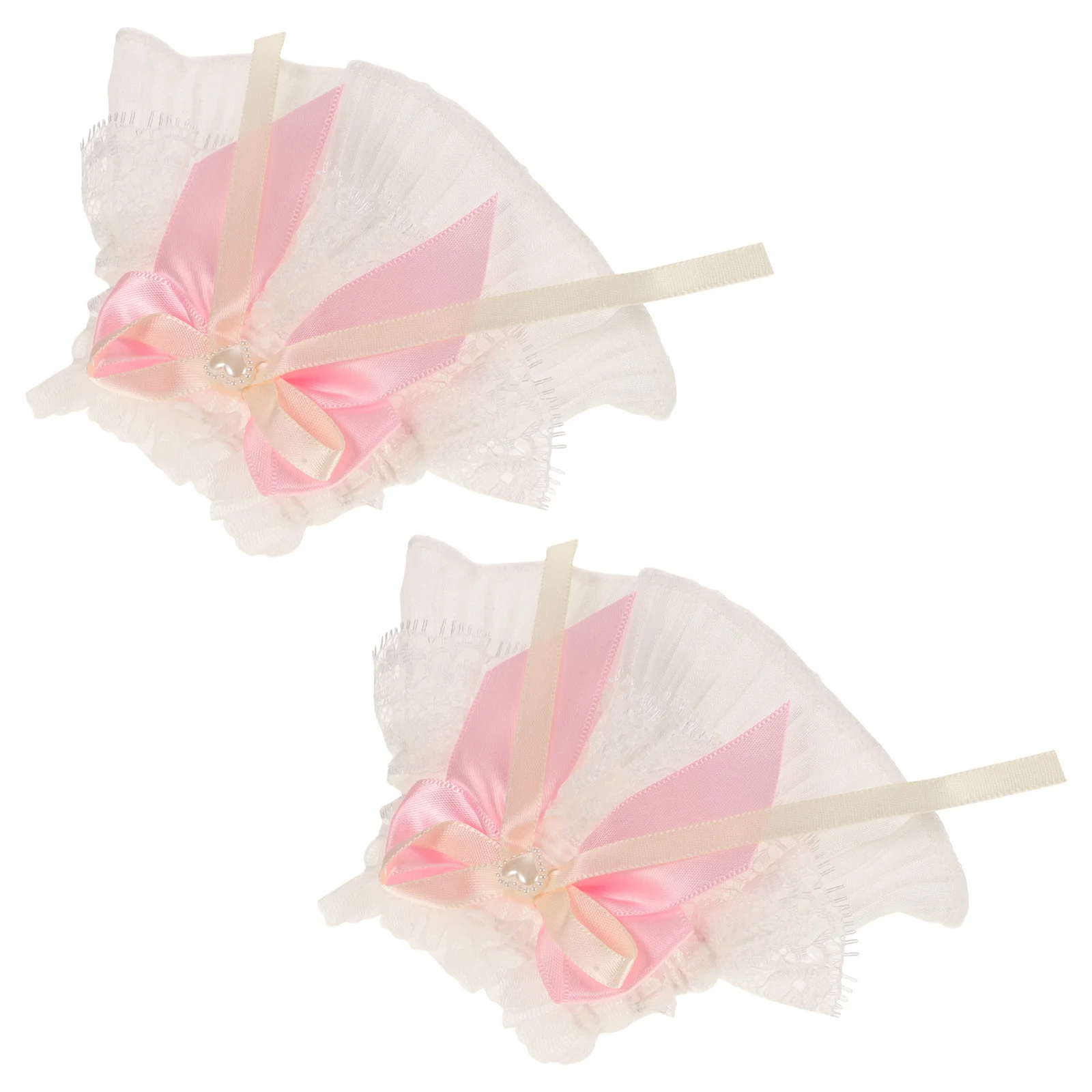 

1Pair Detachable Lace Wrist Cuffs Women Floral Sleeve Cuffs Elastic Wristbands Wedding Dress Sleeves Puff Sleeve Decorative