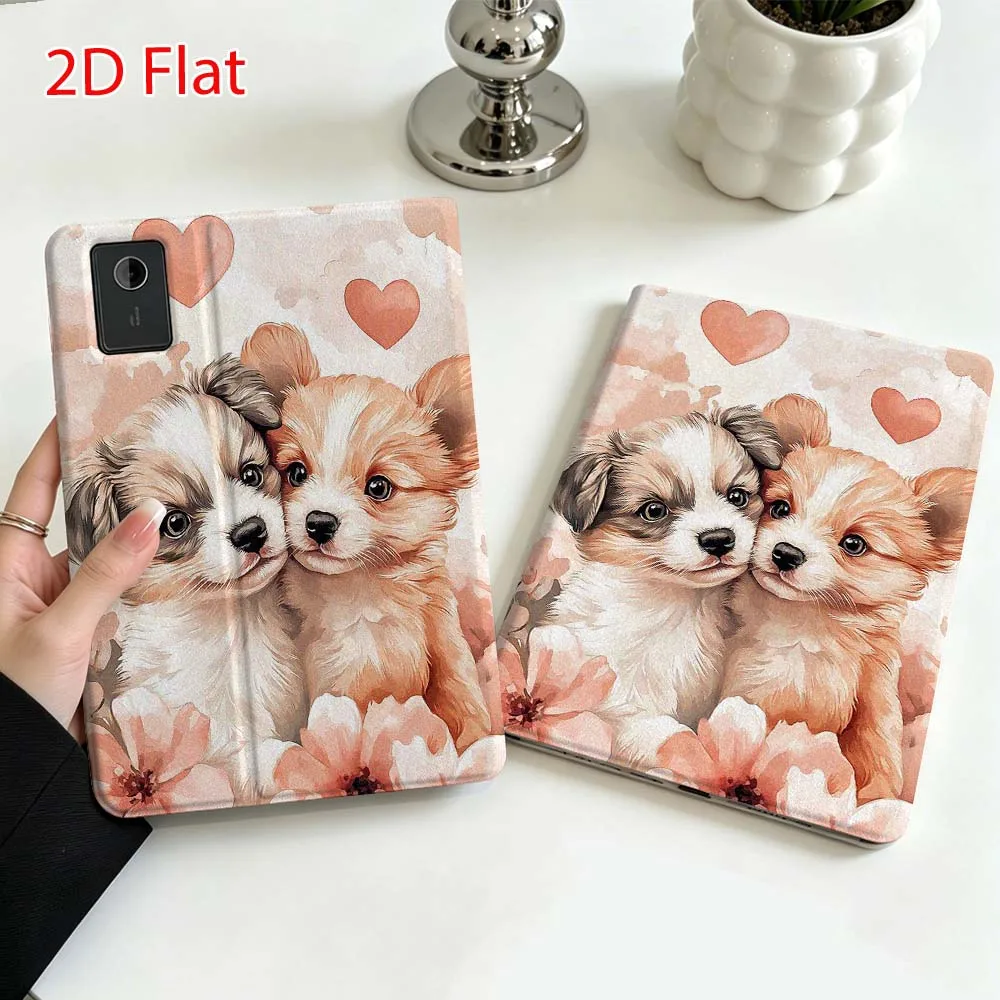 Cartoon puppy pattern Soft For Lenovo Xiaoxin Pad Pro Tab P12 P11 11 13 11.2 inch K11 Plus Pen Tray Tablet Case