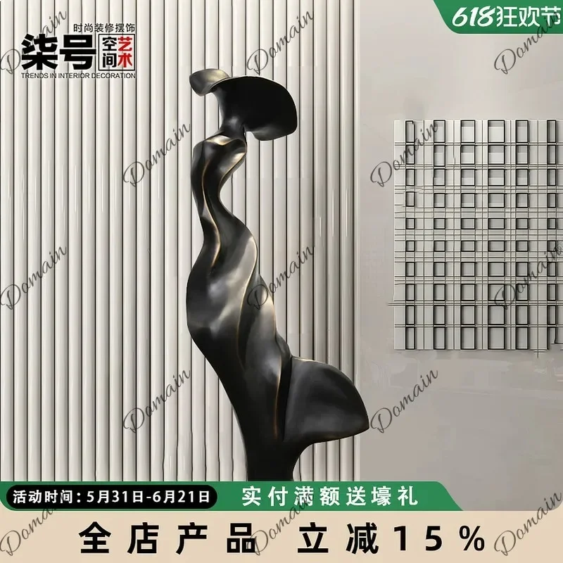 RTD Large Abstract Floor Sculpture for Hotel Lobby, Sales Office, Showroom, Mall Corridor Art Decor