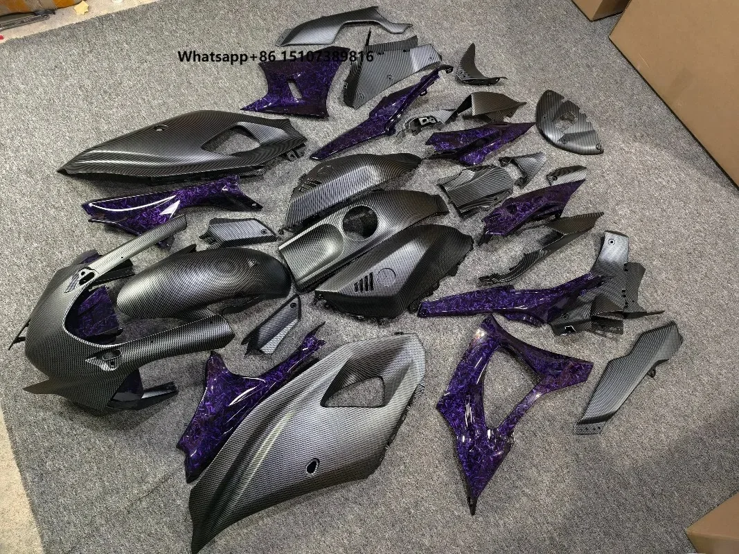 

Carbon Fiber Painted ABS Plastic Molded, Motorcycle Fairing Kit for R7 2024 Motorcycle Frame and Body Parts