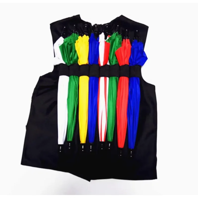 パラソルと鳩のマジックトリック用ベスト – 鳩と傘が登場するステージマジシャン用小道具とアクセサリー