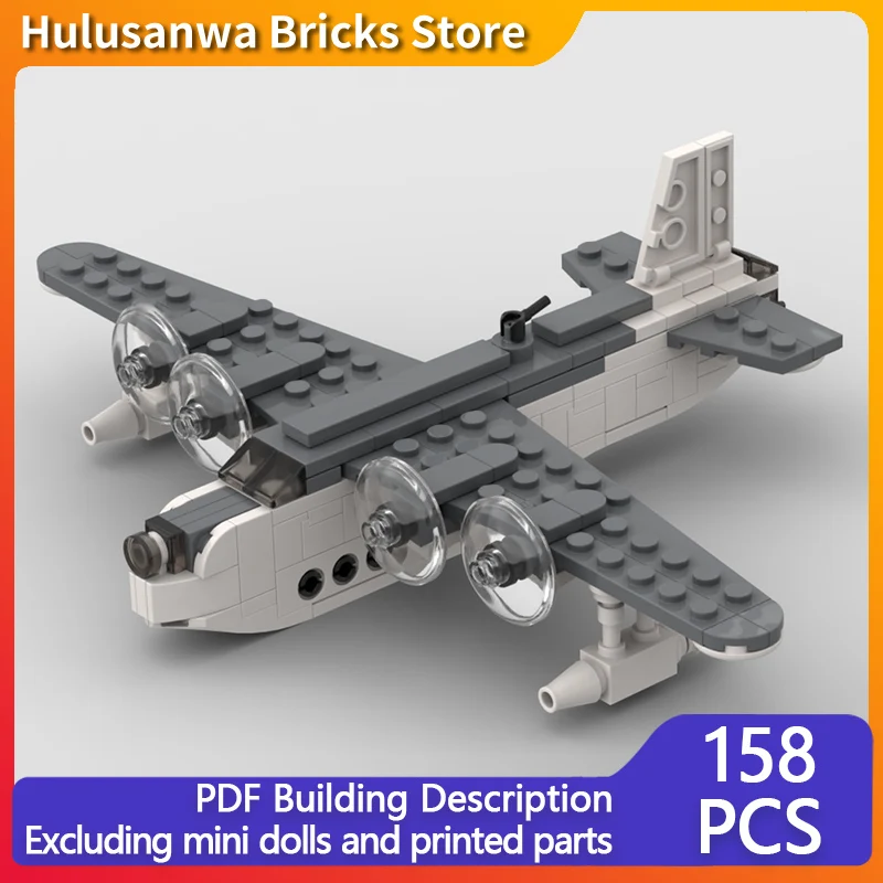 

S.25 Sunderland WW2 Военная модель самолета MOC Строительные кирпичи Военное оборудование Модульная технология Подарок Сборка Детский игрушечный костюм