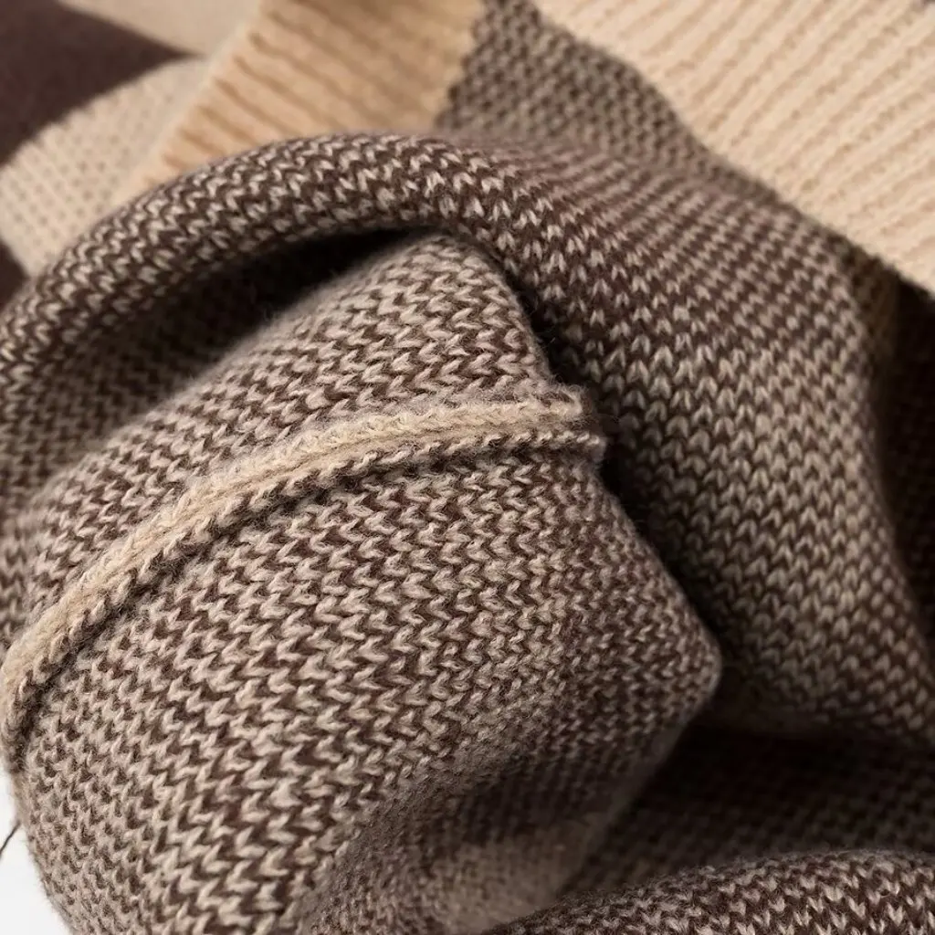 Damenmode, Rundhalsausschnitt, langärmelig, Strickwaren, Winter, europäischer und amerikanischer Stil, Schachbrettmuster, lockere Passform, offene Strickjacke