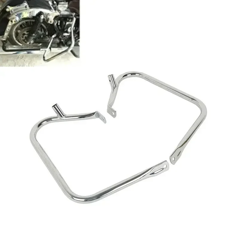 Motorcycle Saddlebag Bags Guard Bracket For Harley Touring Models Road King Electra Street Glide FLHR FLTR 1997-2013