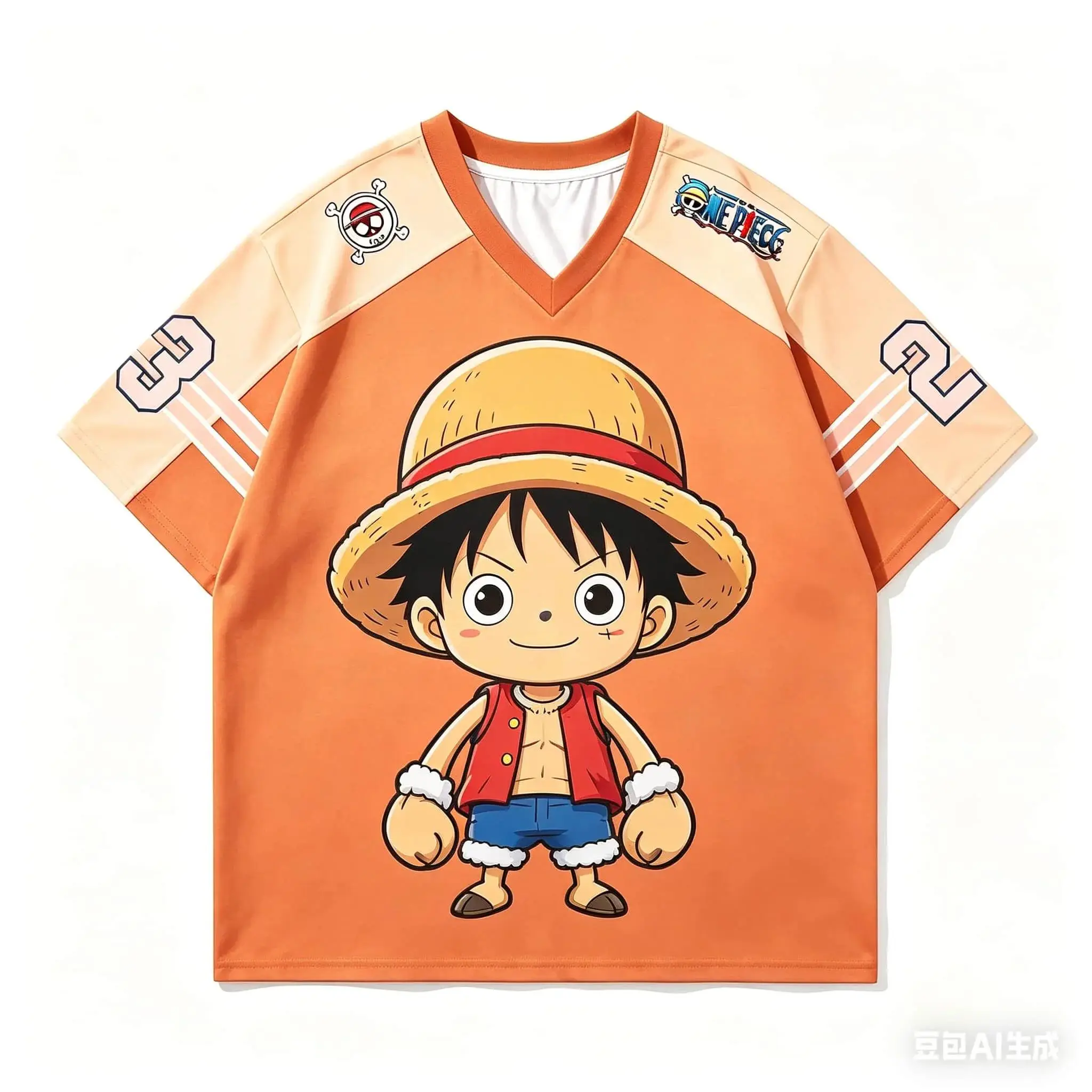 One Piece Anime Luffy Gear 5 3D Print Football Jersey for Men T-shirt Autumn  Sports Shirt Casual Cosplay Tees Family Matching