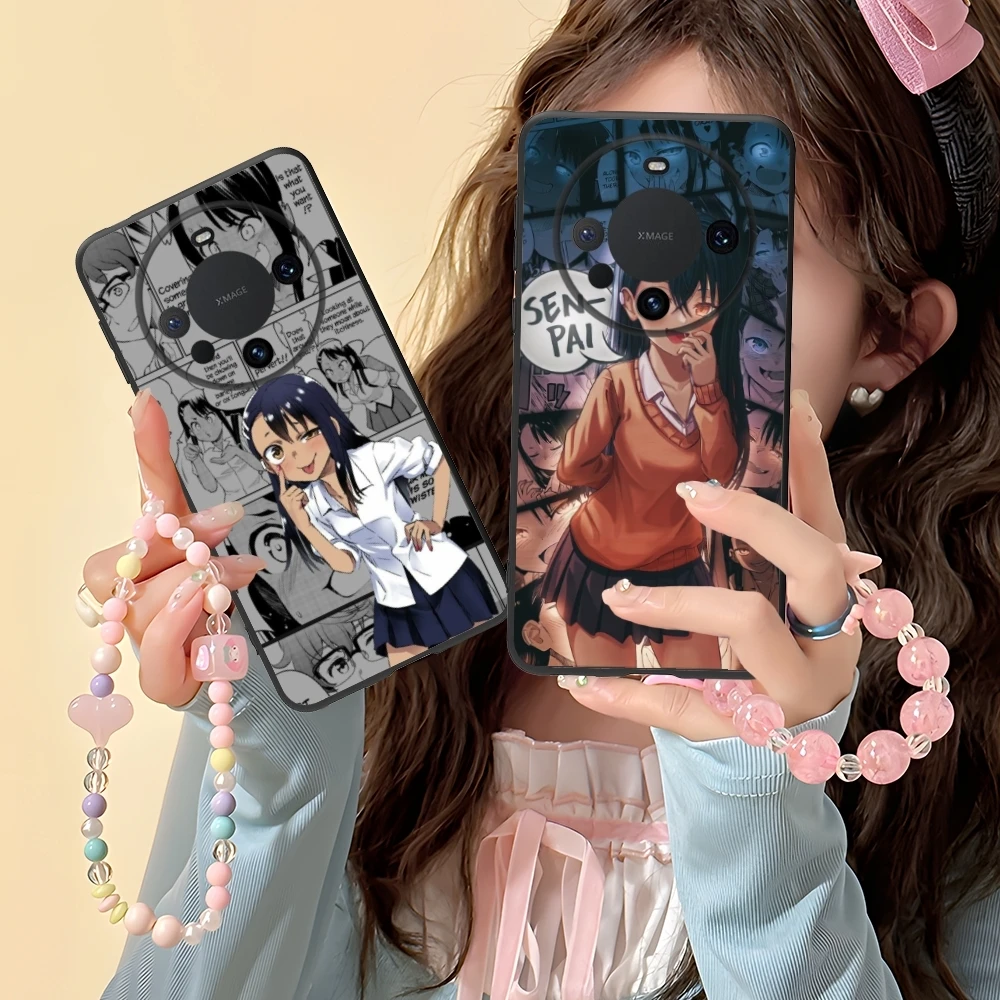 Hayase Nagatoro Anime Mobile Cell Phone Case for Huawei Mate 60 50 40 30 20 10 Pro Plus Lite E 5G Black Soft Phone Cover Shell