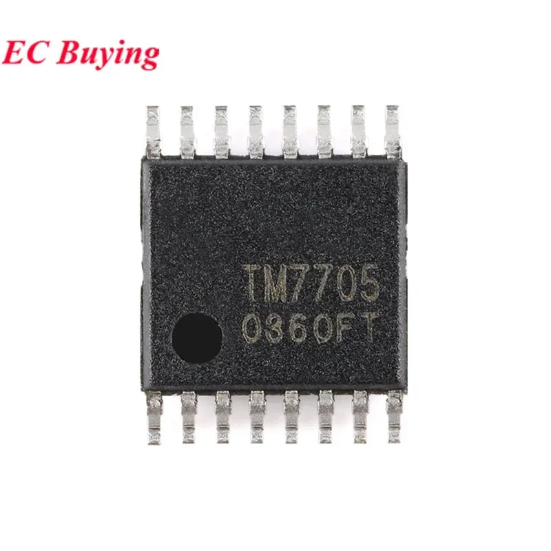 5pcs/1pc TM7705 TM 7705 TSSOP-16 16-bit A/D Conversion Chip Analog-to-Digital Converter IC New Original