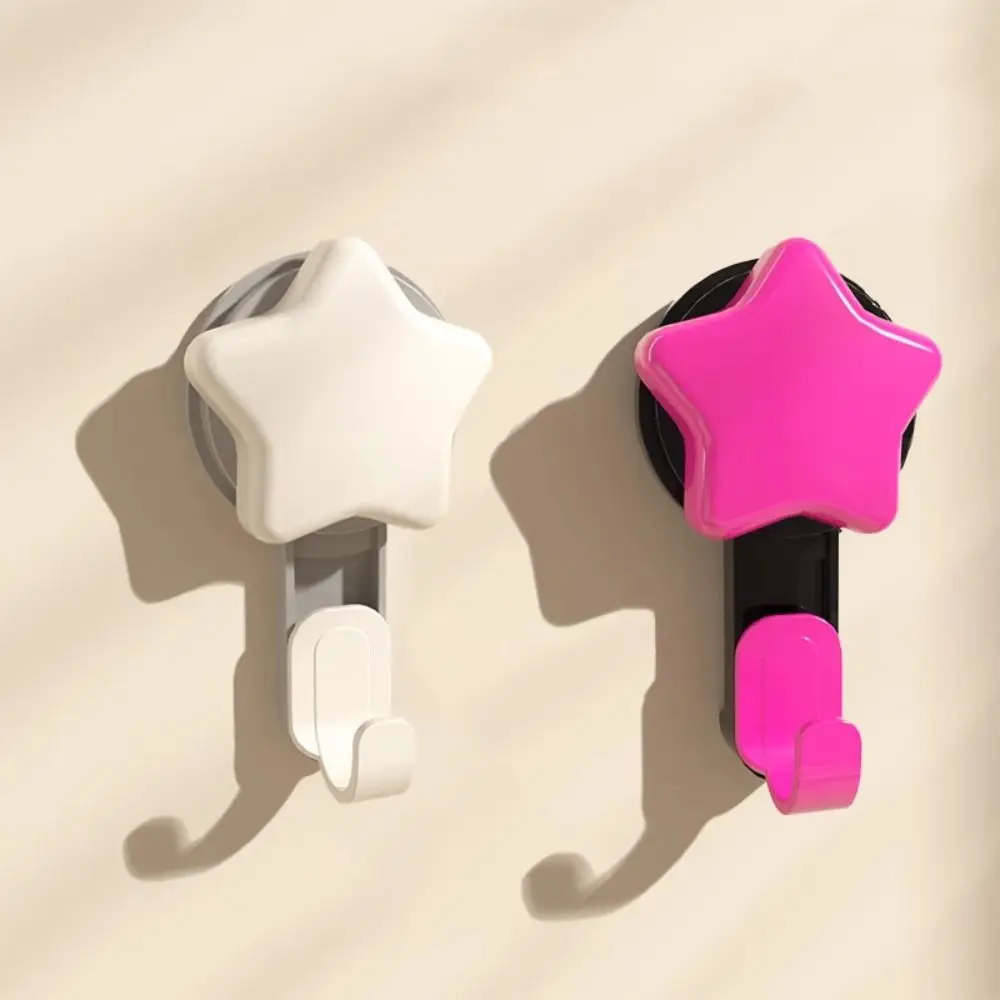 

5 шт. прочные клейкие крючки в форме звезды, очаровательный дизайн, не требует сверления, настенный крючок L-типа, водонепроницаемый