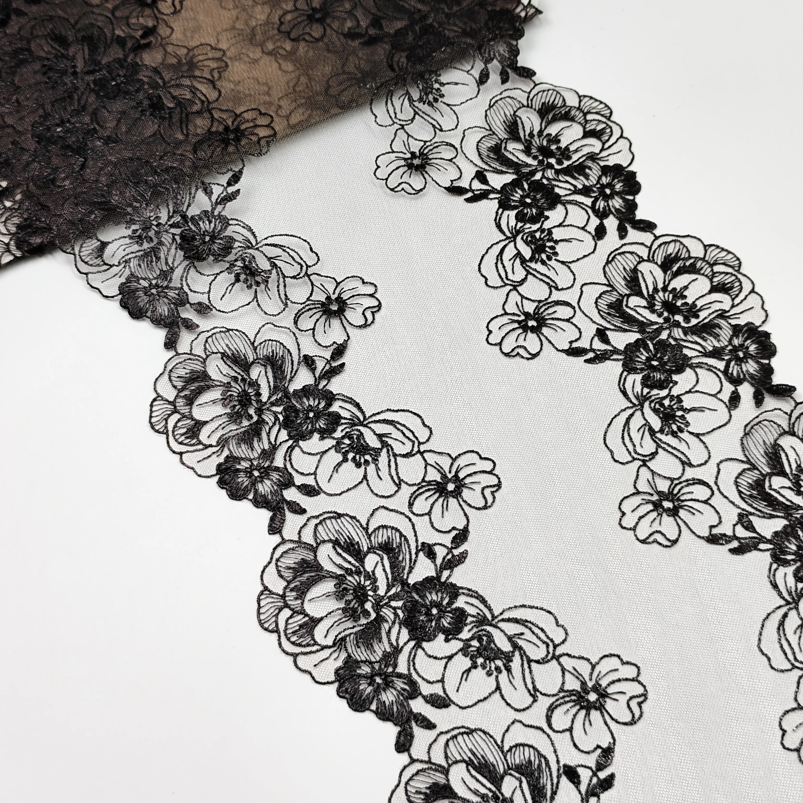 large-black-flowers-on-both-sides-laser-sparkle-embroidery-lace-diy-handmade-accessories-width-26cm
