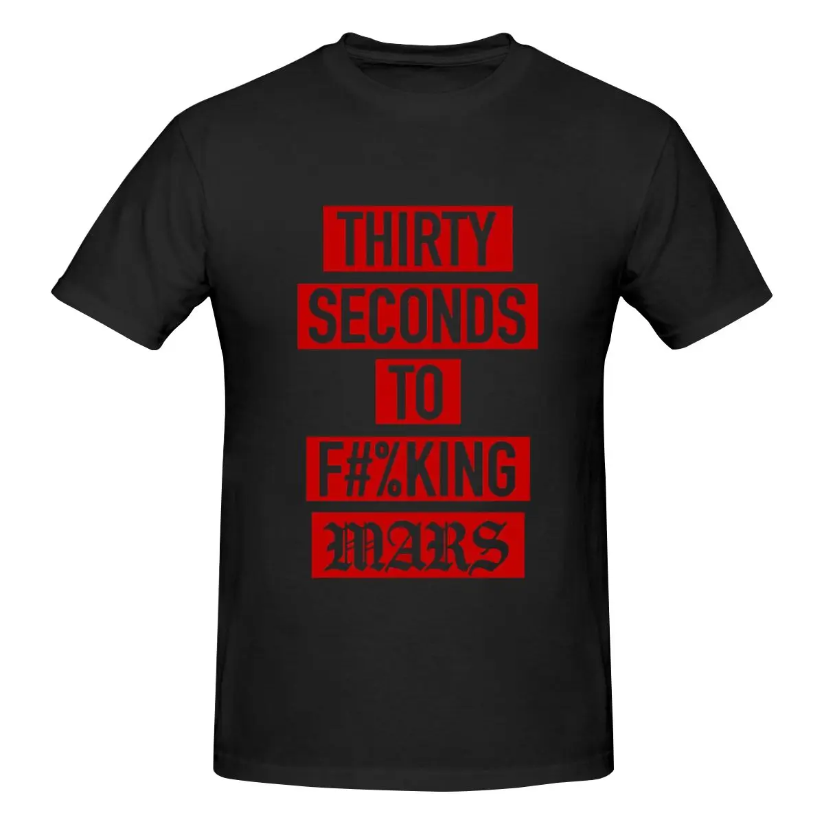 Luxury T Shirts for Men Summer Print Shirt Thirty_seconds_to_marss Cotton High Quality Clothing Streetwear S-6XL