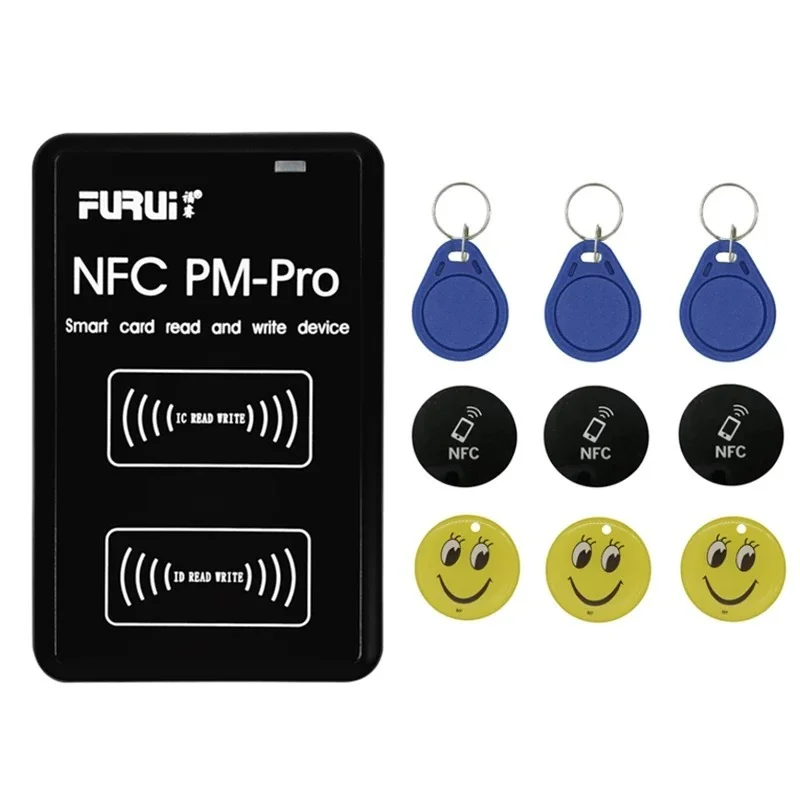 NFC Pro RFID Smart Chip Copier IC/ID Key Reader 125Khz T5577 Badge Card Writer 13.56Mhz CUID Token Decoding Clone Duplicator