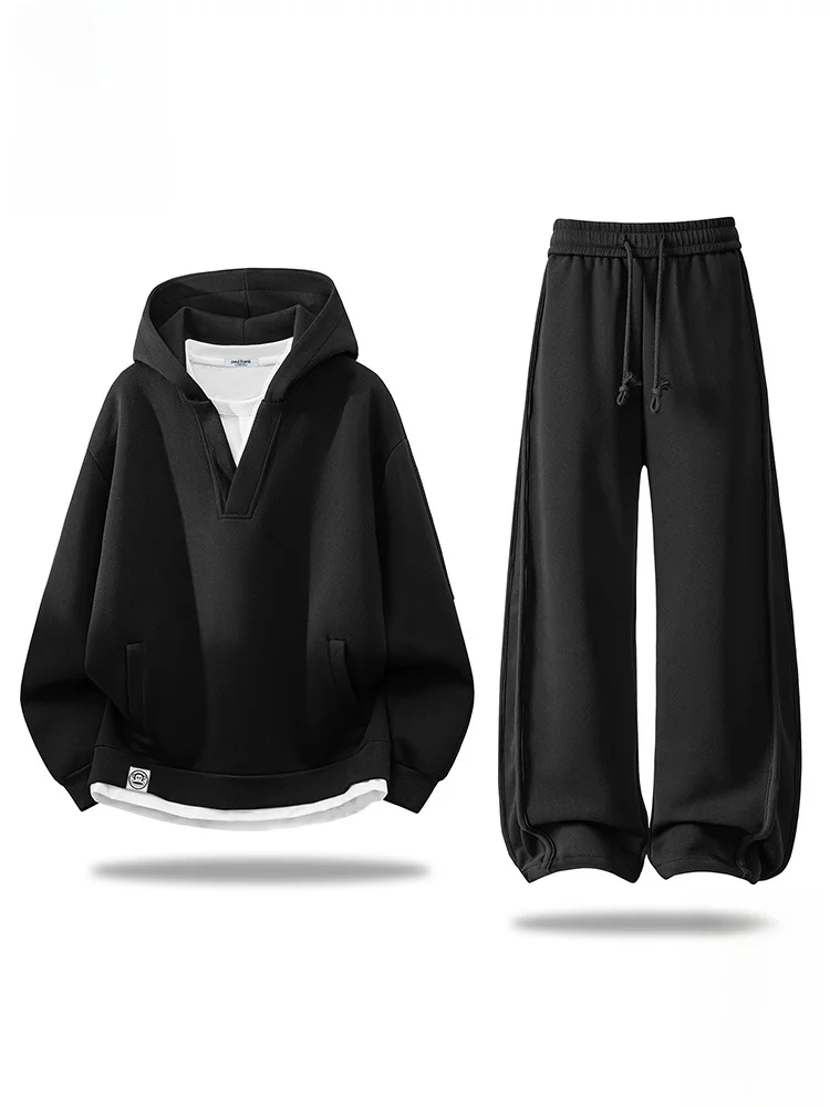 

Спортивный костюм Paul Frank M для отдыха и бега: худи с длинным рукавом и брюки из смесовой ткани (хлопок/полиэстер) для молодежи, осенняя мода