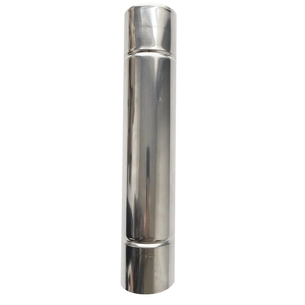 Heavy Duty Stainless Steel Smoke Pipe High Temperature Resistant Chimney Pipe Enhance Your Chimney System\'s Performance Silver