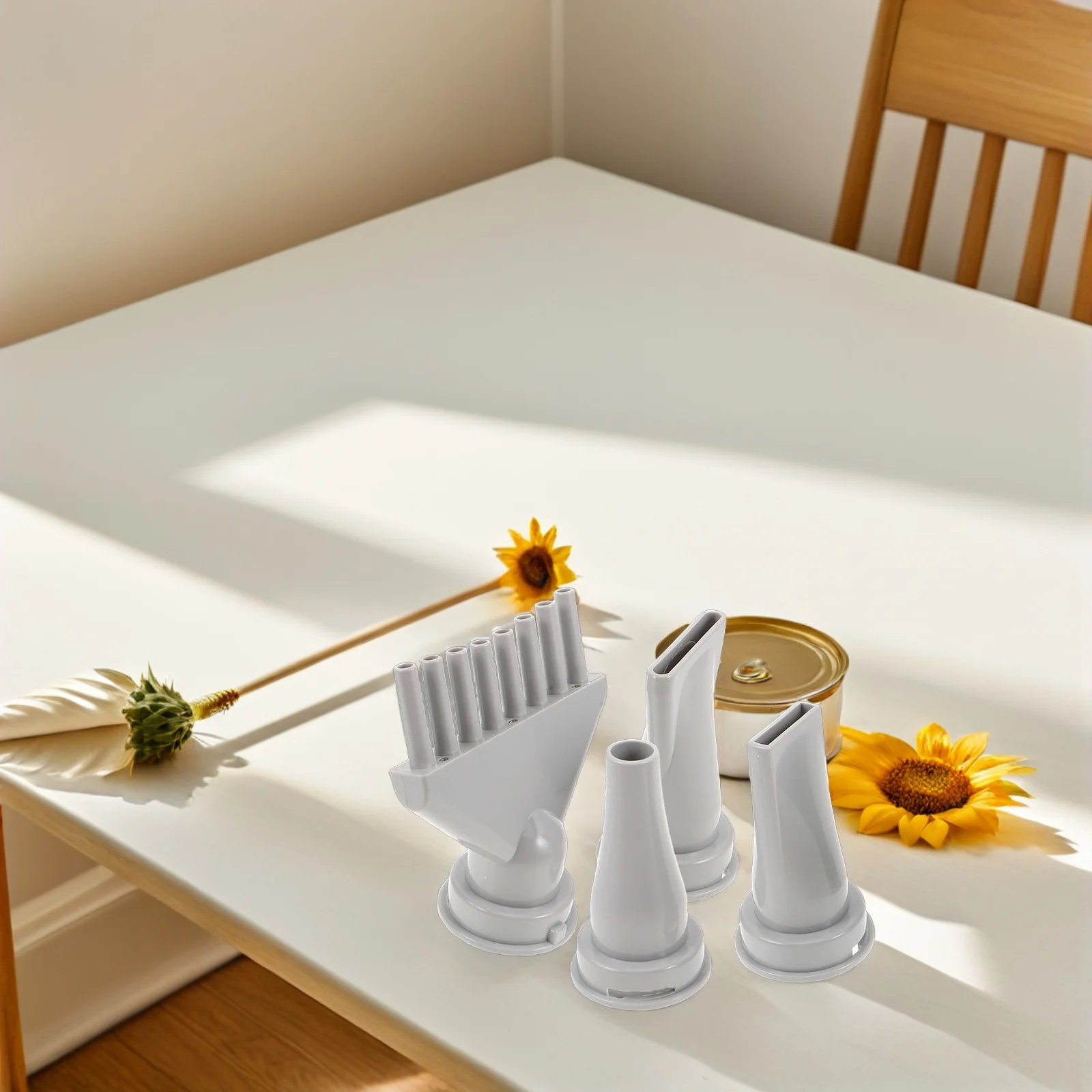 Buse de fixation pour sèche-cheveux pour animaux de compagnie, pièces de rechange en plastique pour le toilettage des chiens, outil de coiffure universel pour Salon de coiffure, 4 pièces